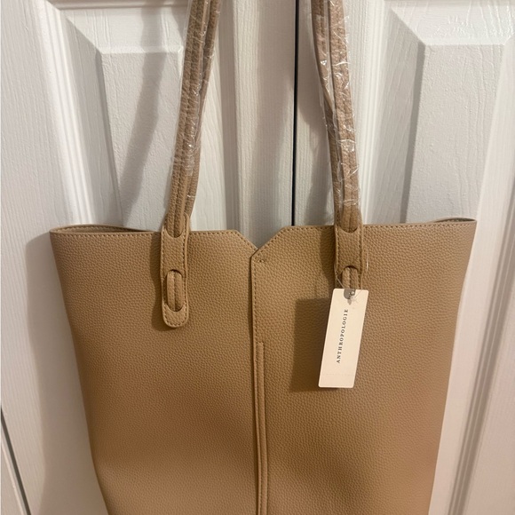 Anthropologie Classic Beige Tote - Picture 4 of 4